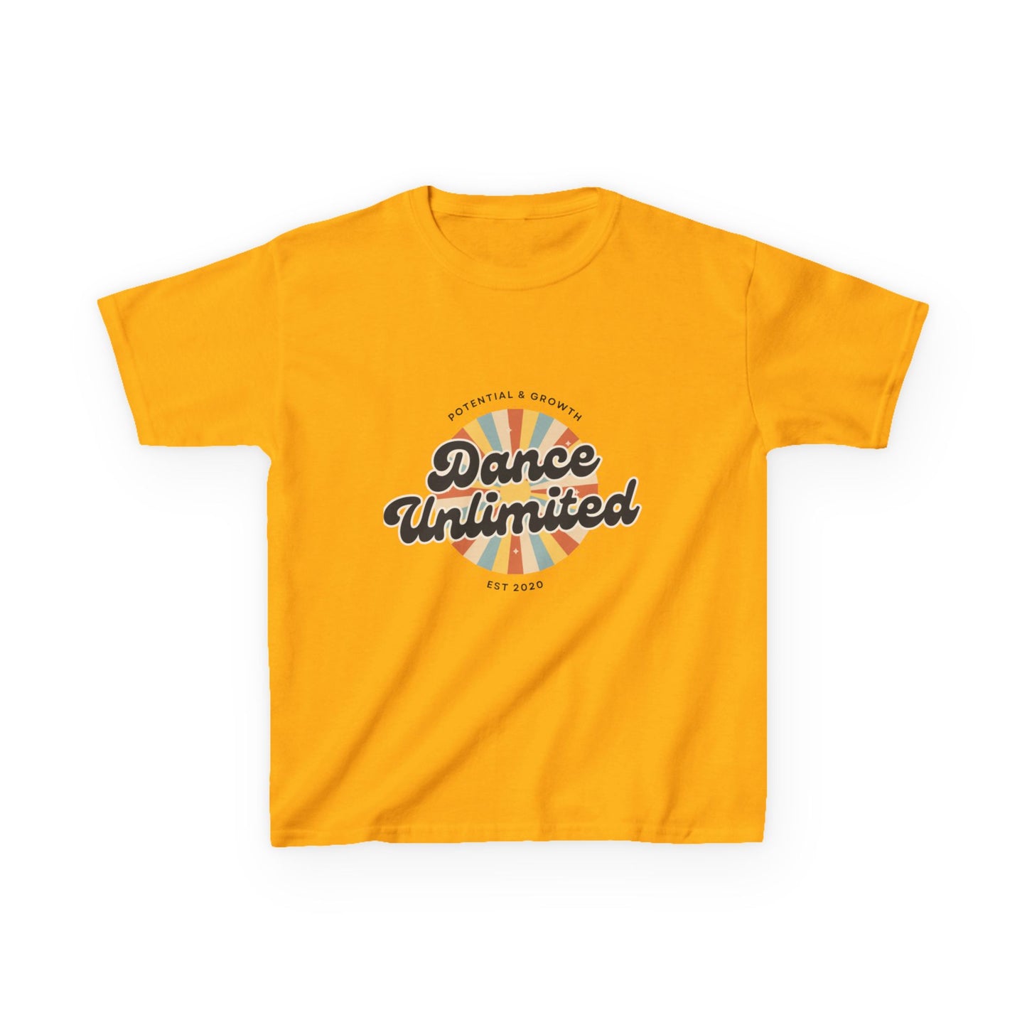 “Dance Unlimited: Potential & Growth” Retro Graphic T-Shirt for Kids – Motivational Dance Shirt - Youth Dance Inspiration Tee