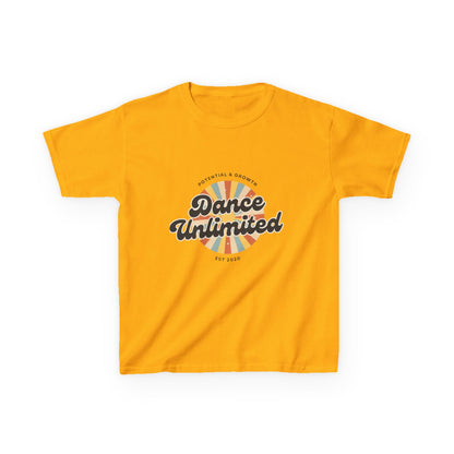 “Dance Unlimited: Potential & Growth” Retro Graphic T-Shirt for Kids – Motivational Dance Shirt - Youth Dance Inspiration Tee