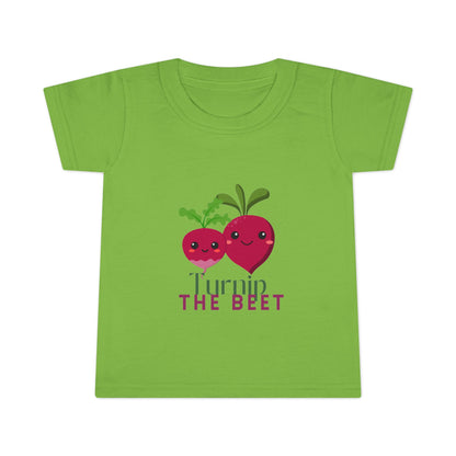 "Turnip the Beet" Toddler Dance T-Shirt – Cute Veggie Graphic Short Sleeve Tee for Kids