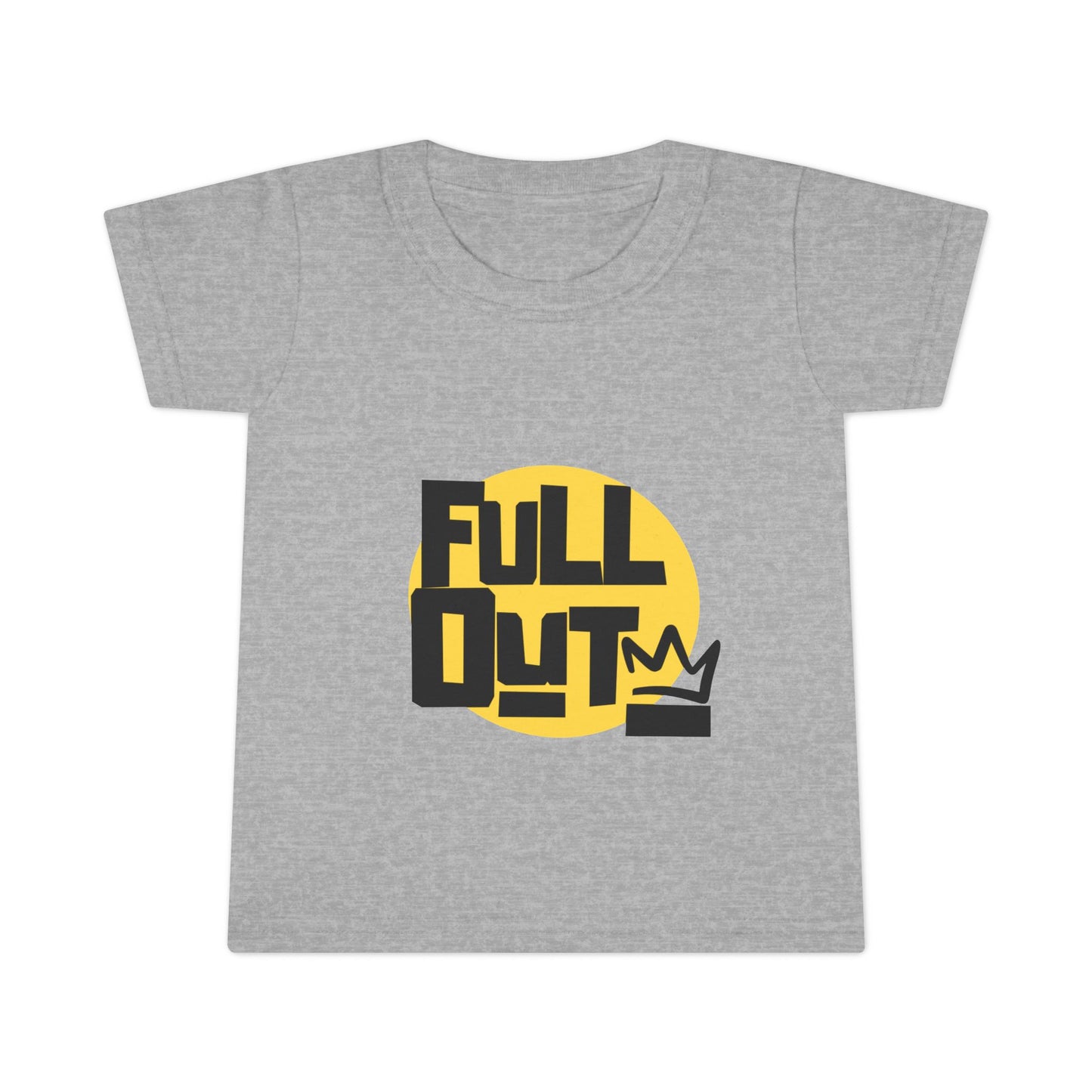 "Full Out" Toddler Dance T-Shirt – Bold Streetwear-Inspired Graphic Short Sleeve Tee for Kids