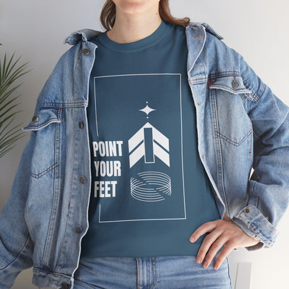 "Point Your Feet" Streetwear Dance Tee – Unisex Heavy Cotton Ballet-Inspired T-Shirt for Dancers