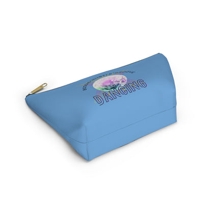 "Boogie, Hustle, Groove - Dancing" Retro Dance-Inspired Makeup Bag | Funky Bold Accessory Pouch for Dancers