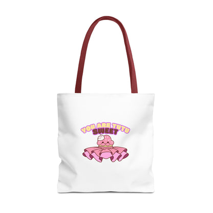 "You Are Tutu Sweet" Kawaii Cupcake Dance Tote Bag – Cute Canvas Bag for Dancers, Dance Moms & Ballet Lovers | Dance Gift Idea