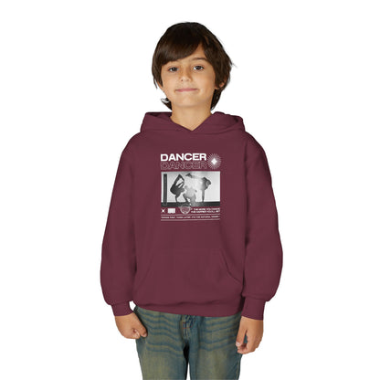 “Dancer” Breakdancer Streetwear Graphic | Unisex Youth Hoodie – Hip-Hop Dance Hoodie for Kids & Young Performers