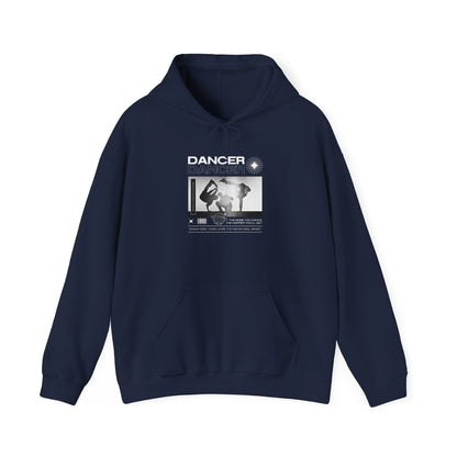 “Dancer” Breakdancer Streetwear Graphic | Hip-Hop Dance Hoodie for Urban Style & Comfort - Unisex Heavy Blend™ Hooded Sweatshirt