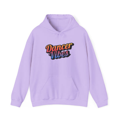 "Dancer Vibes" Unisex Hooded Sweatshirt – Colorful Retro Dance Graphic Hoodie for Dance Lovers