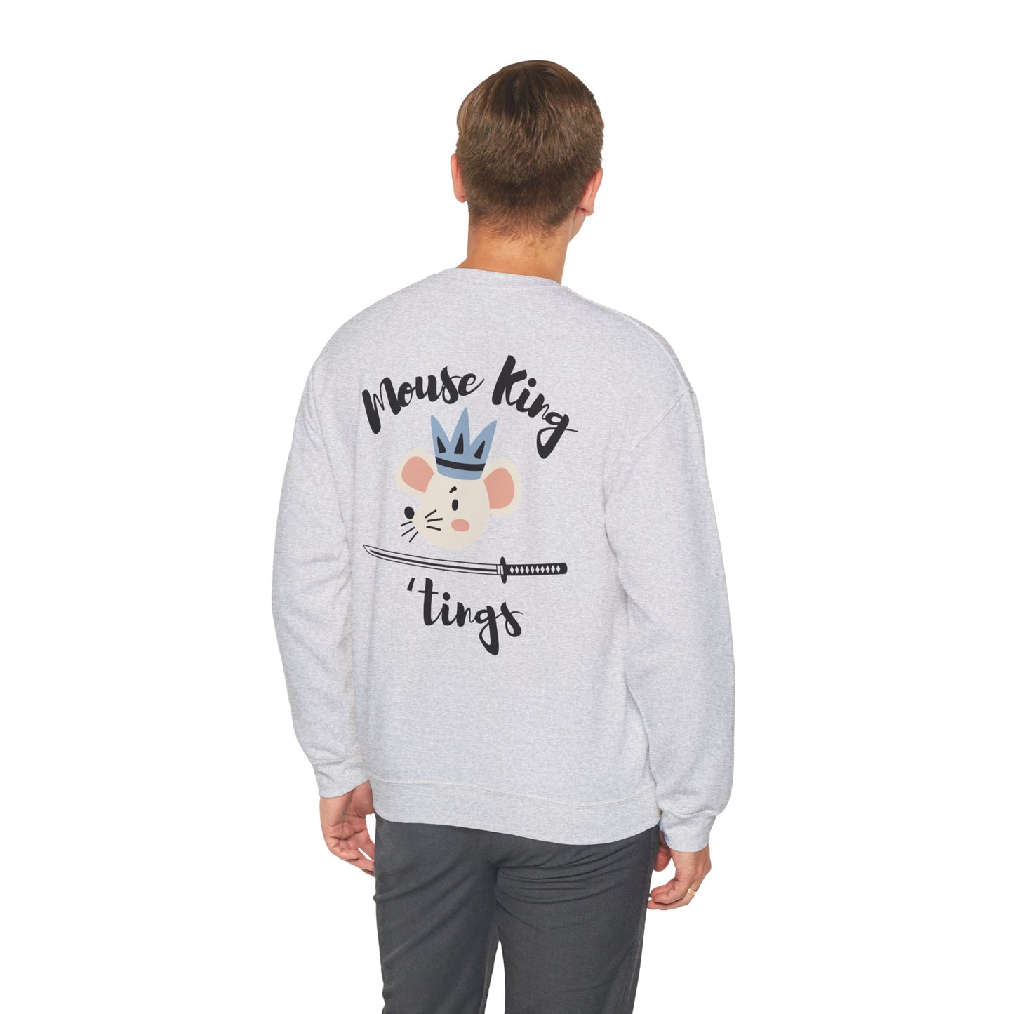 “Mouse King ’Tings” Back Print ADULT Sweatshirt + “Nutcracker 2025” Front – Unisex Heavy Blend Crewneck | Ballet Holiday Dance Apparel