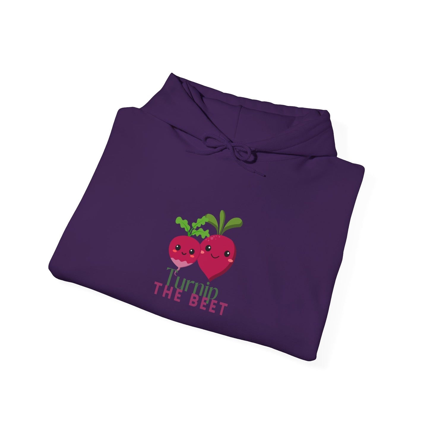 "Turnip the Beet" Unisex Hooded Sweatshirt – Funny Dance Pun Hoodie with Cute Veggie Graphic | Cozy Gift for Dancers & Foodie Fans