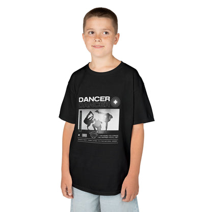 "Dancer" Youth Short Sleeve Tee – Streetwear-Style Breakdancer Graphic Hip Hop Dance Kids T-Shirt