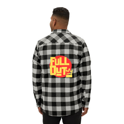 "Full Out" Flannel Shirt – Unisex Streetwear Style Button-Up from the Full Out Premium Collection