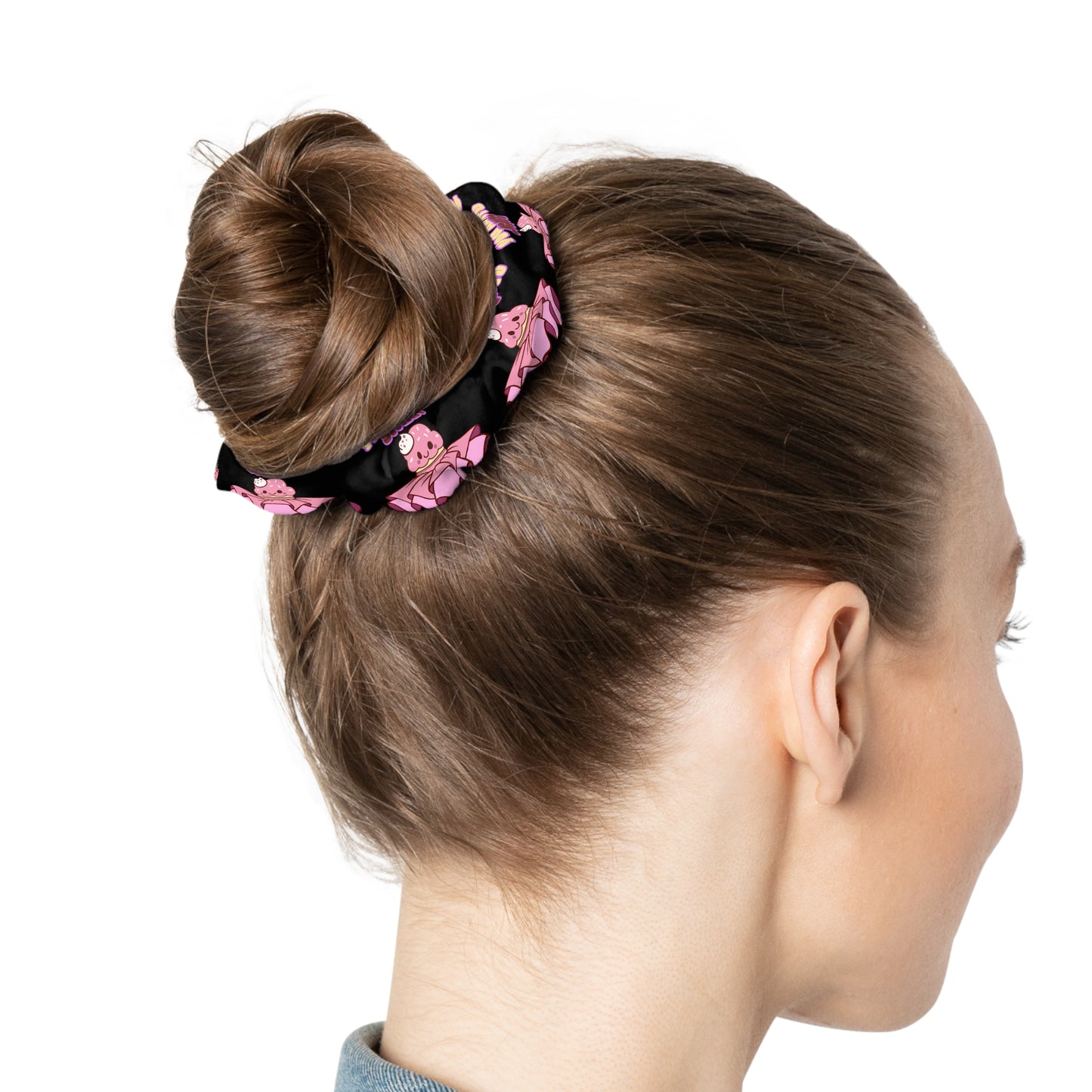 “You Are Tutu Sweet” Scrunchie – Kawaii Cupcake Dance Hair Accessory with Cute Tutu Graphic