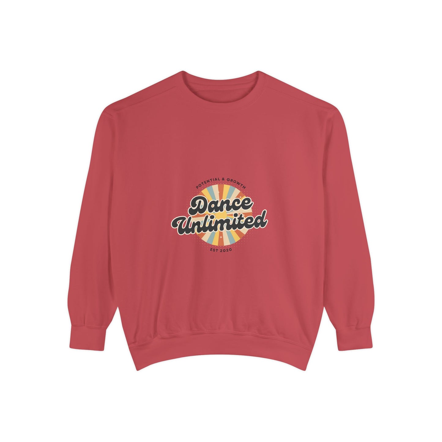 "Dance Unlimited – Potential & Growth" Unisex Lightweight Crewneck Sweatshirt – Retro-Inspired Motivational Dance Pullover for Performers & Creatives