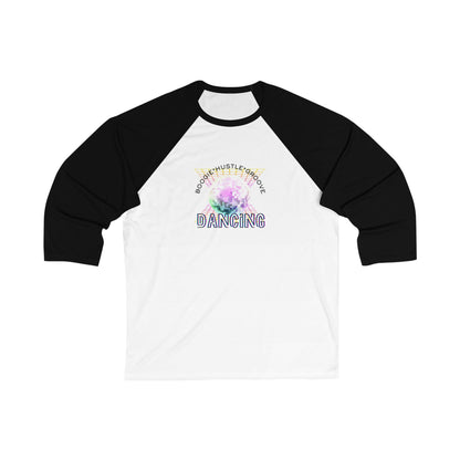 "Boogie, Hustle, Groove - Dancing" Streetwear Dance Graphic – Unisex 3/4 Sleeve Baseball Tee
