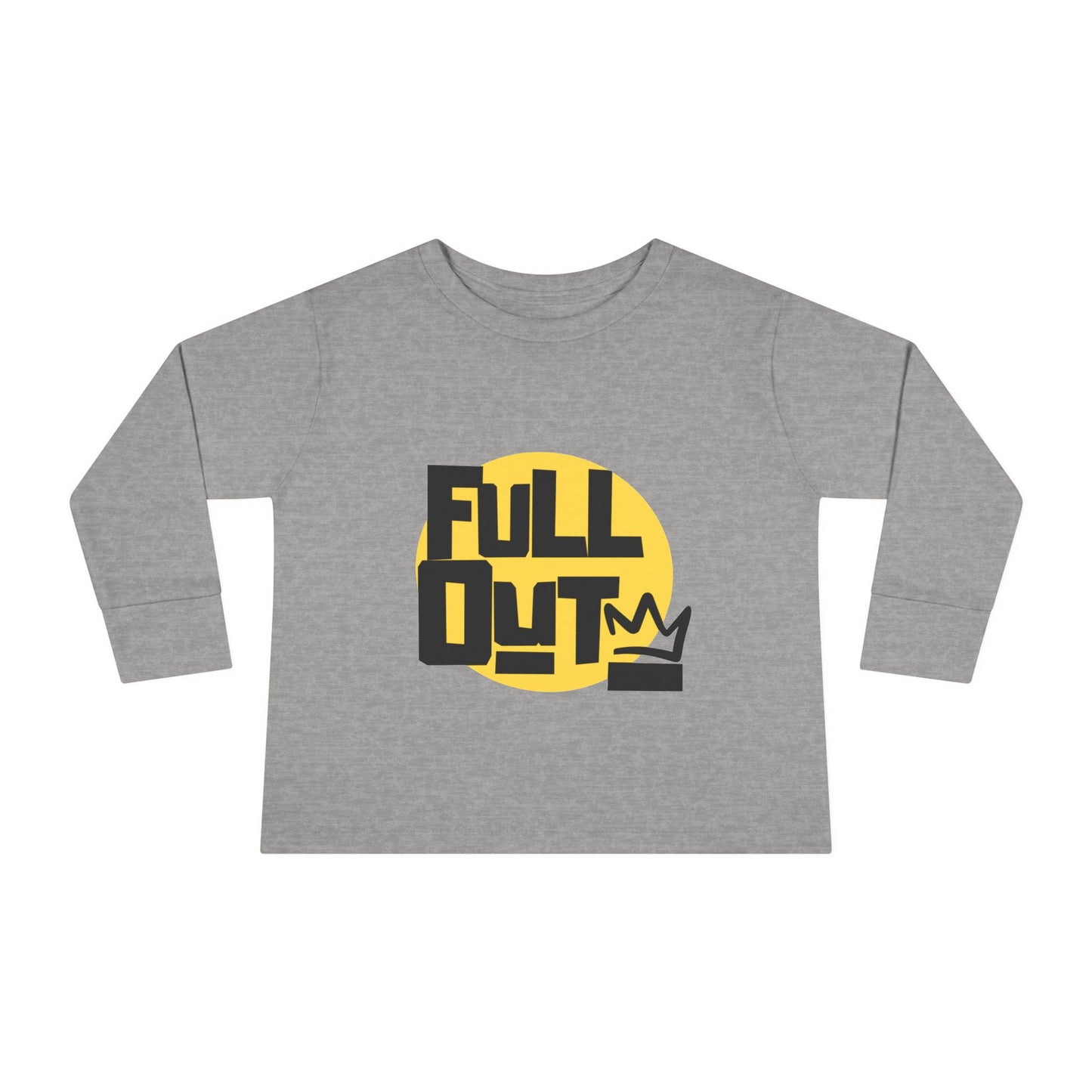 "Full Out" Toddler Dance T-Shirt – Bold Streetwear-Inspired Graphic Long Sleeve Tee for Kids