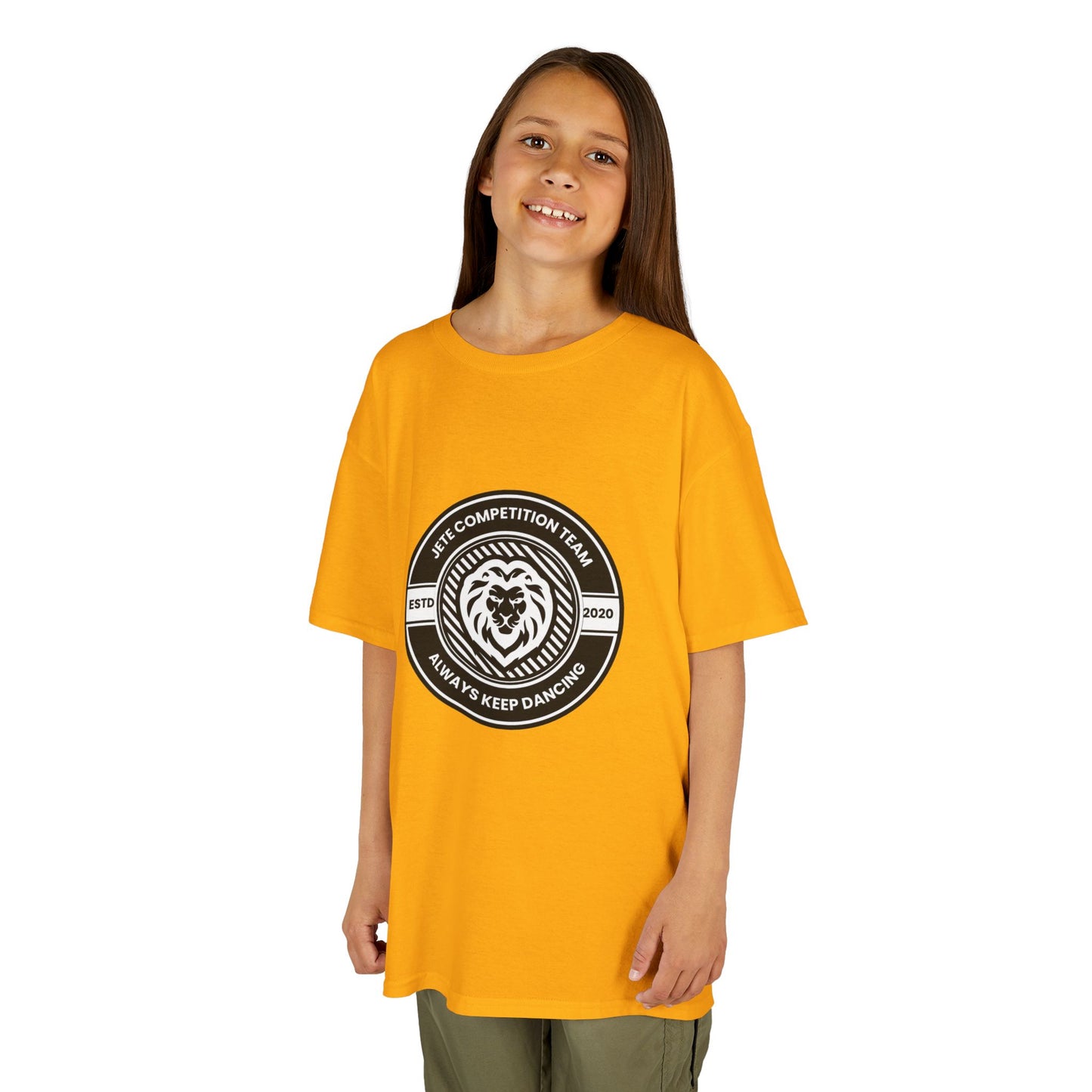 "Jeté Competition Team – Always Keep Dancing" Collegiate Graphic Tee - Youth Dance Team T-Shirt