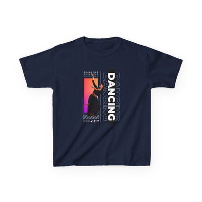 “Dancing” Youth Short Sleeve T-Shirt – Streetwear-Inspired Female Dancer Design – Trendy Kids Dance Graphic Tee