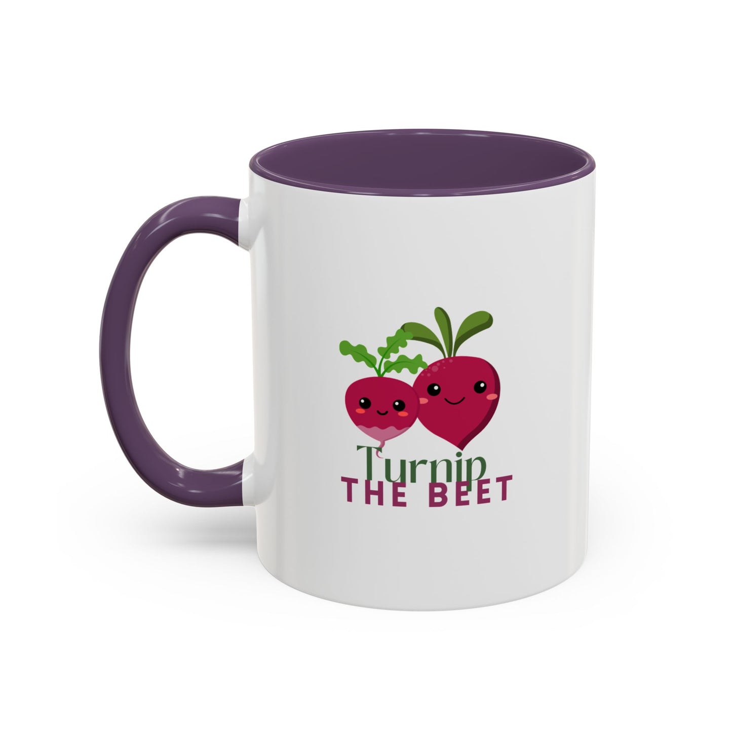"Turnip the Beet" Accent Coffee Mug – Funny Dance Pun Ceramic Mug for Dancers and Music Lovers