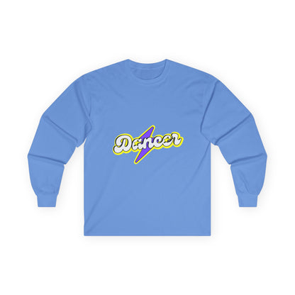 "Dancer" Unisex Long Sleeve Tee – Superhero-Inspired Graphic Dance Shirt for Performers, Instructors & Studio Heroes