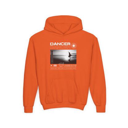 “Dancer” Arabesque on the Beach Graphic | Unisex Youth Hoodie – Streetwear-Inspired Ballet Dance Hoodie for Kids & Young Dancers