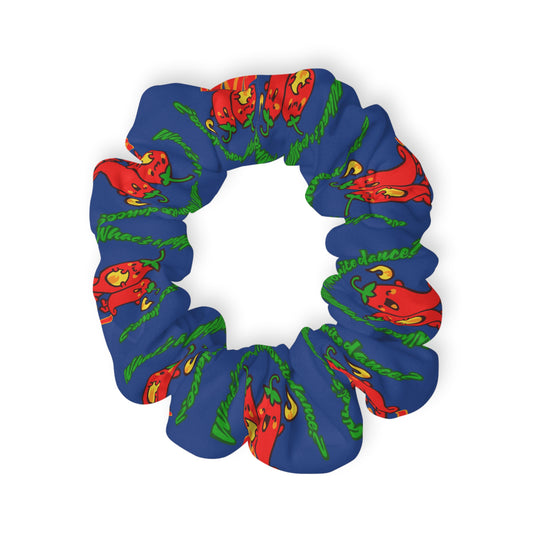 “What's a Pepper's Favorite Dance? Salsa!” Scrunchie – Funny Dance Pun Hair Accessory with Cute Pepper Graphic
