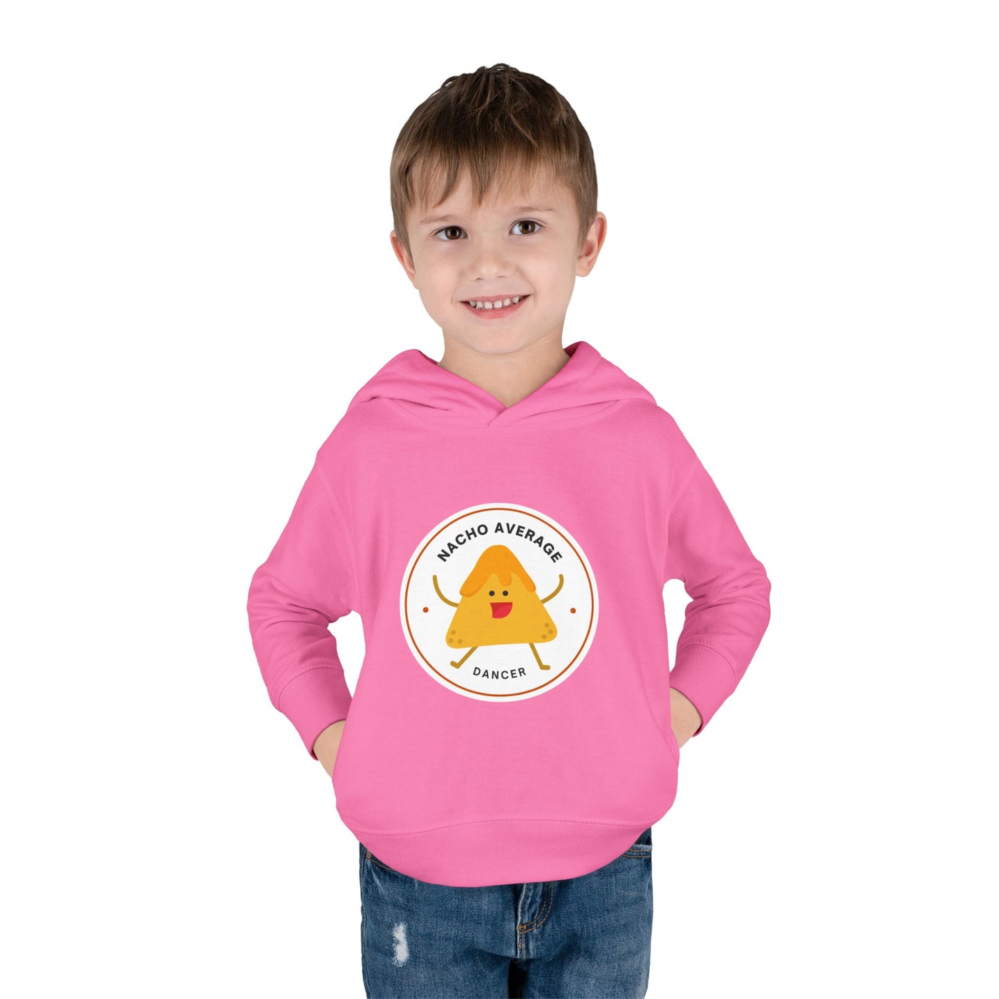 "Nacho Average Dancer" Pullover Fleece Sweatshirt with Cute Nacho Graphic | Funny Dance Gift for Kids - Toddler Dance Hoodie
