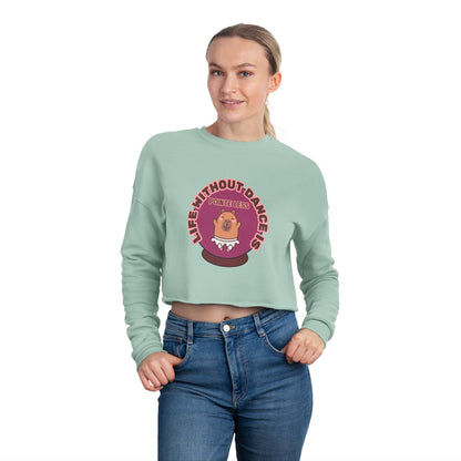 "Life Without Dance is Pointeless" Women's Cropped Dance Sweatshirt – Cute Capybara Graphic | Funny Ballet Dancer Gift