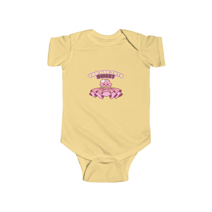 "You Are Tutu Sweet" Infant Short Sleeve Bodysuit – Kawaii Cupcake in Tutu Graphic Baby Outfit for Dance-Loving Families