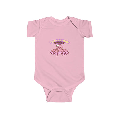 "You Are Tutu Sweet" Infant Short Sleeve Bodysuit – Kawaii Cupcake in Tutu Graphic Baby Outfit for Dance-Loving Families