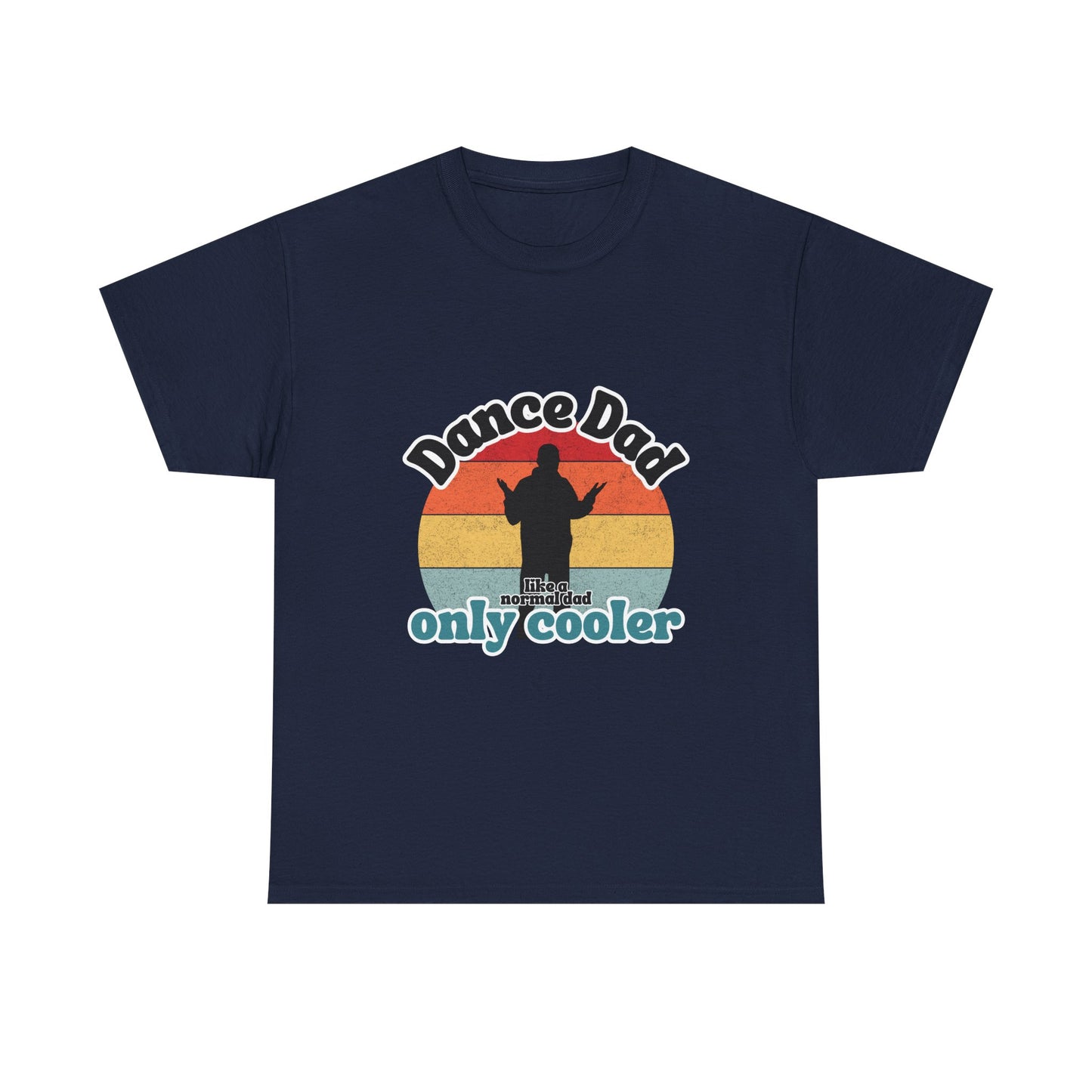 "Dance Dad" Unisex Heavy Cotton Tee – Funny Retro Dance Shirt for Cool Dads