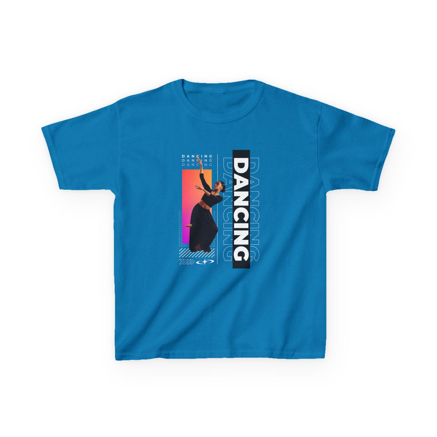 “Dancing” Youth Short Sleeve T-Shirt – Streetwear-Inspired Female Dancer Design – Trendy Kids Dance Graphic Tee