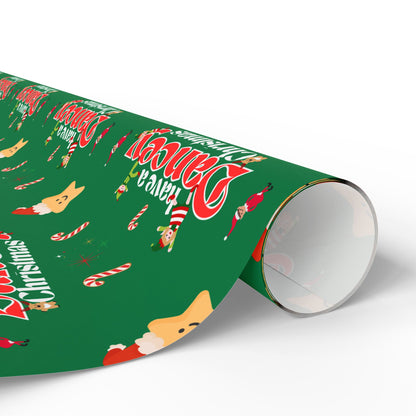 “Have a Dancey Christmas” Wrapping Paper – Festive Holiday Dance Gift Wrap with Ballet & Dance-Themed Design, Perfect for Dancers and Studios