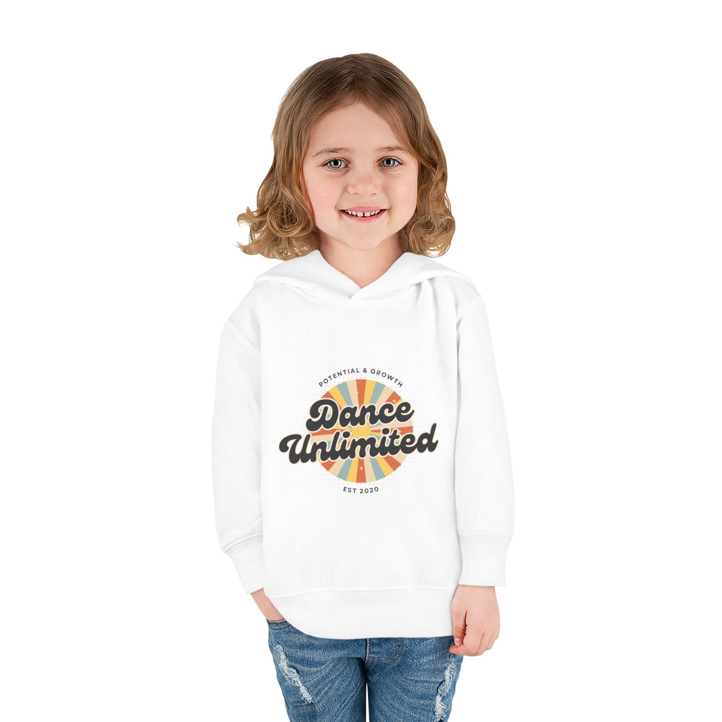 “Dance Unlimited - Potential & Growth” Toddler Fleece Hoodie – Retro Dance Graphic Sweatshirt