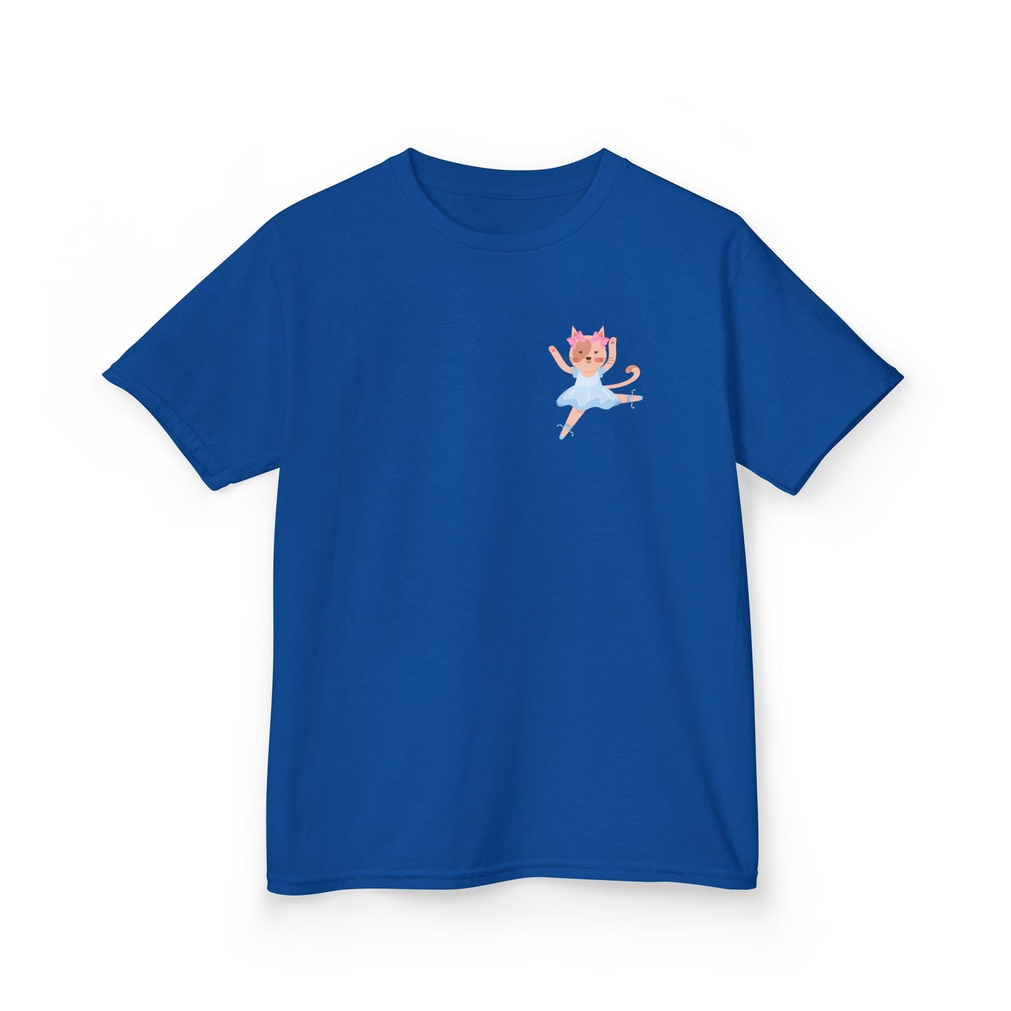 "Every Meow & Then I Dance" – Youth Short Sleeve Tee with Cute Dancing Cat Graphic | Kids’ Dance & Cat Lover T-Shirt