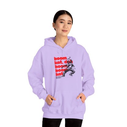 “Boom Kat” Hoodie – Unisex Hooded Sweatshirt with Bold Streetwear-Inspired Dance Graphic