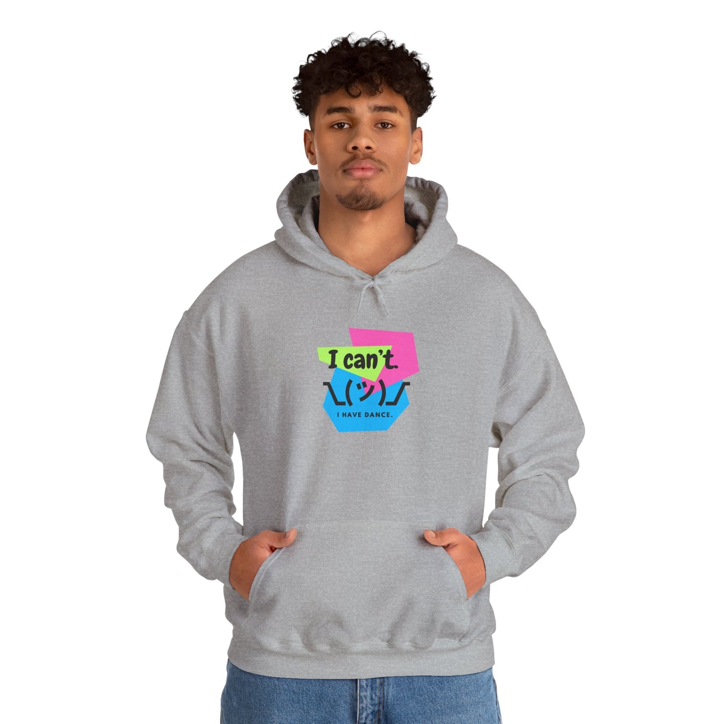"I Can’t. I Have Dance." Unisex Hooded Sweatshirt – Retro 80s Emoji Graphic Hoodie for Dancers | Jeté Dance-Inspired Loungewear