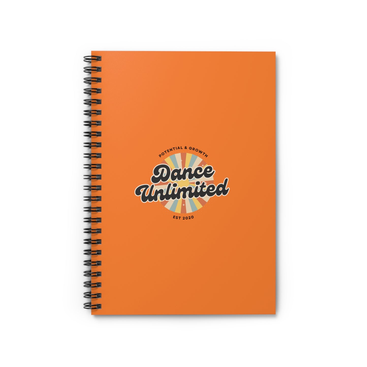 "Dance Unlimited – Potential & Growth" Spiral Notebook – Retro Dance Journal for Dancers, Students & Creative Goal Setters