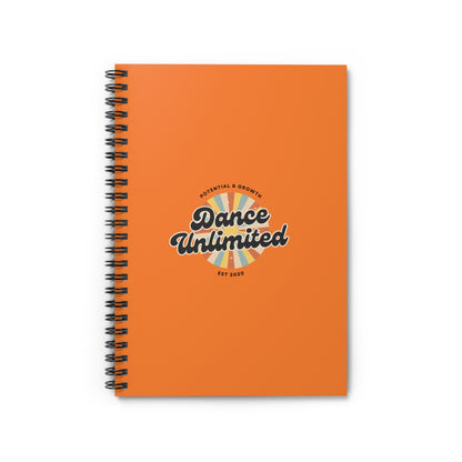 "Dance Unlimited – Potential & Growth" Spiral Notebook – Retro Dance Journal for Dancers, Students & Creative Goal Setters