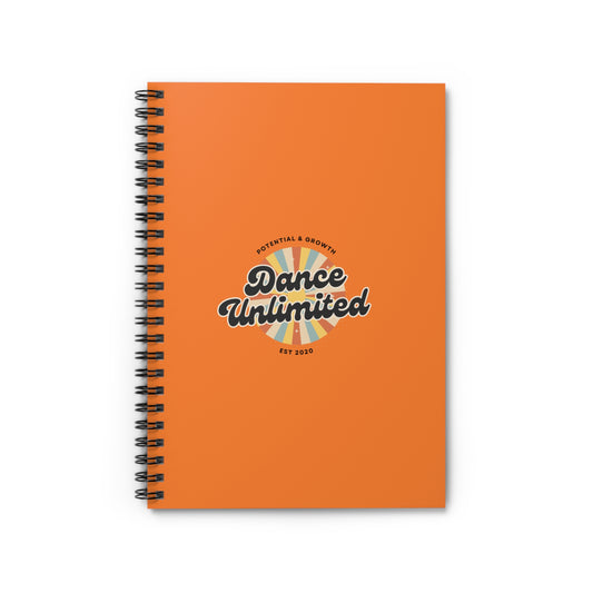 "Dance Unlimited – Potential & Growth" Spiral Notebook – Retro Dance Journal for Dancers, Students & Creative Goal Setters