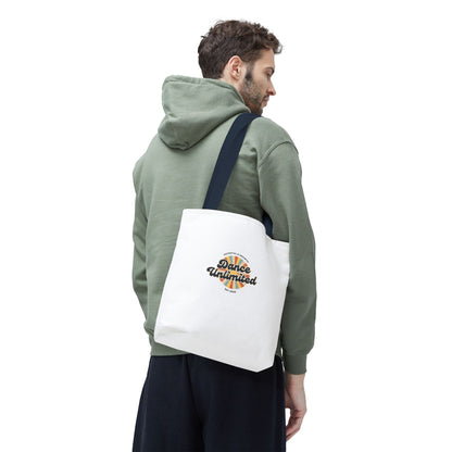 "Dance Unlimited, Potential & Growth" Canvas Tote Bag – Retro Graphic Dance Bag | Stylish Reusable Dance Tote for Dancers & Dance Moms