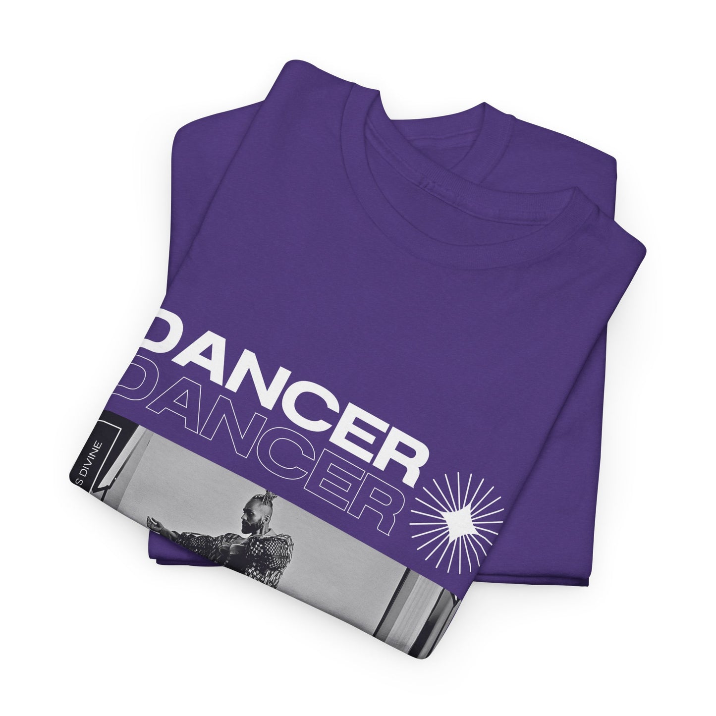 "Dancer "Jazz Pose Unisex Heavy Cotton Tee – Streetwear-Inspired Jazz Dance Graphic T-Shirt for Performers