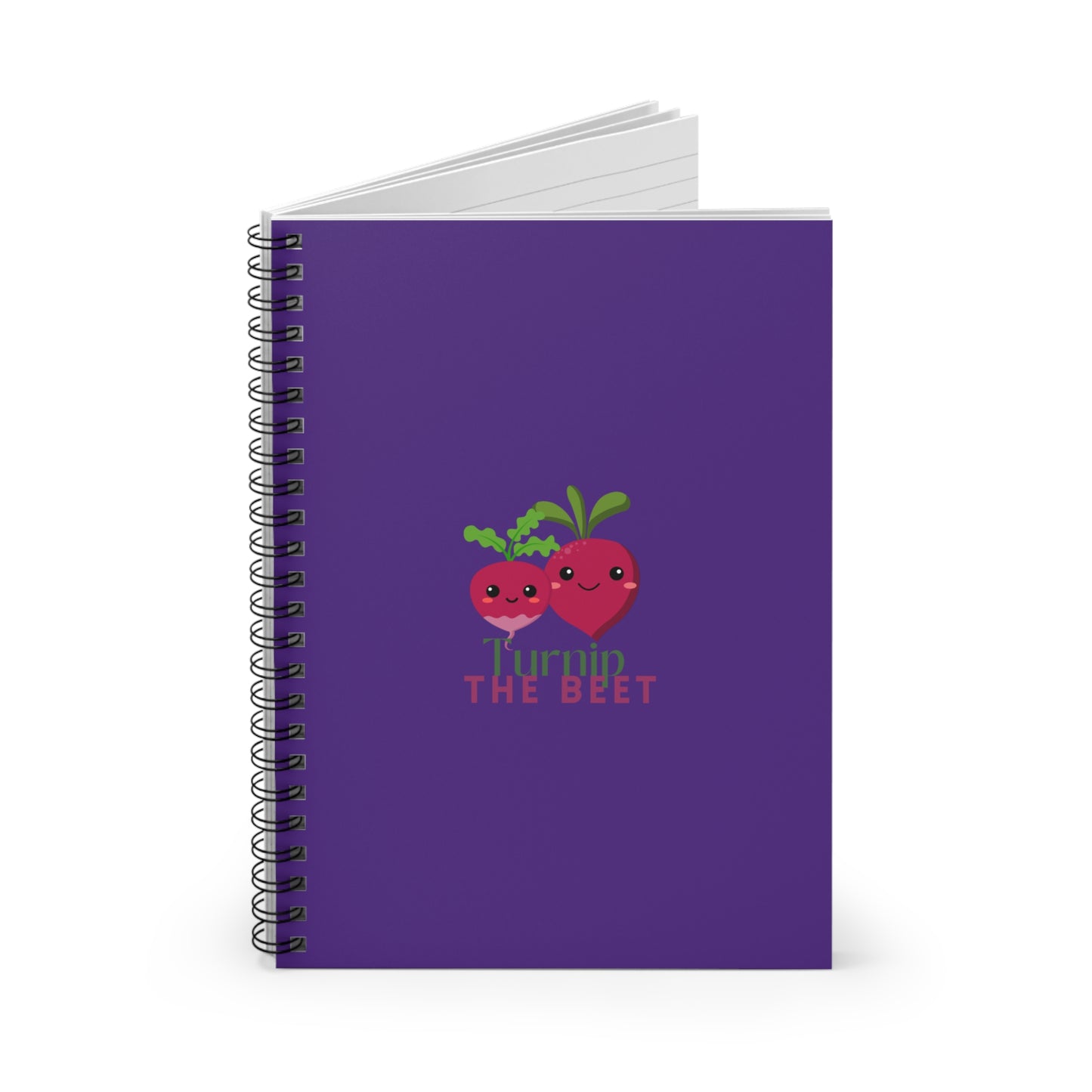 "Turnip the Beet" Spiral Notebook – Cute Veggie Dance Pun Journal for Dancers, Foodies & Pun Lovers