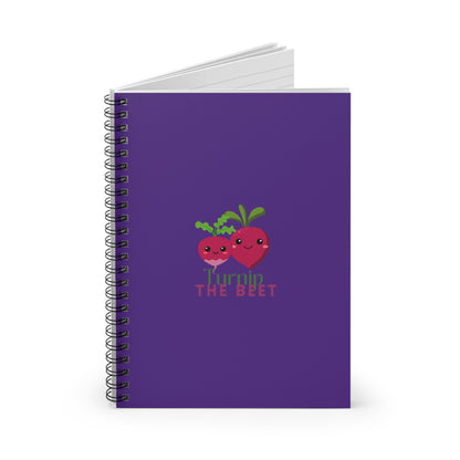 "Turnip the Beet" Spiral Notebook – Cute Veggie Dance Pun Journal for Dancers, Foodies & Pun Lovers