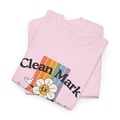 “Clean Mark Social Club” Unisex Heavy Cotton T-Shirt – Streetwear-Inspired Dance Graphic Tee for Adults & Kids