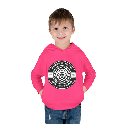 “Jeté Competition Team: Always Keep Dancing” Toddler Pullover Fleece Hoodie – Collegiate Dance Graphic |  Sweatshirt for Kids