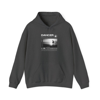 “Dancer” Arabesque on the Beach Graphic | Streetwear-Inspired Dance Hoodie for Ballet & Beach Lovers - Unisex Heavy Blend™ Hoodie