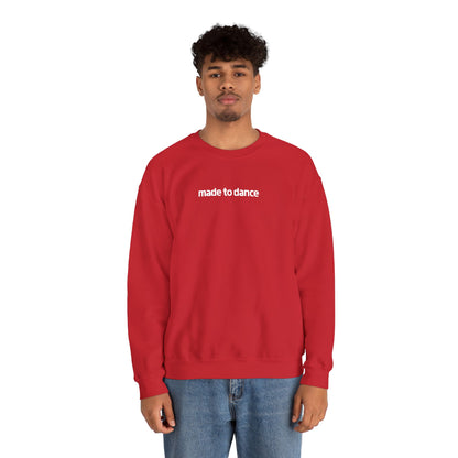 “Made to Dance" Unisex Heavy Blend™ Crewneck Sweatshirt – Embroidered Dance-Inspired Pullover for Adults & Kids