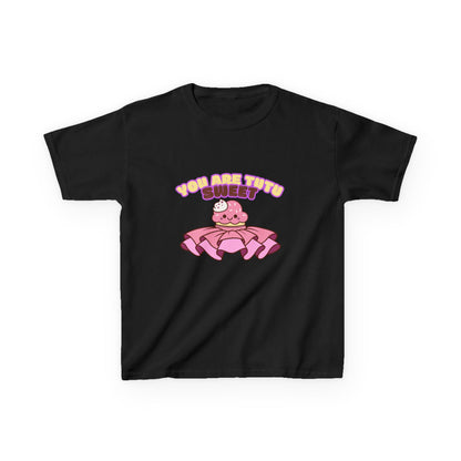 "You Are Tutu Sweet" Youth Short Sleeve Tee – Kawaii Cupcake in Tutu Graphic Dance Shirt for Kids and Ballet Lovers