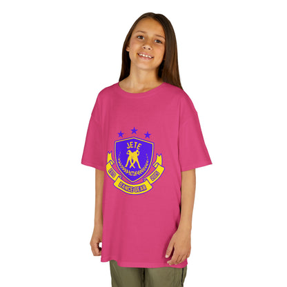 "Jeté Dance Gear" Youth Short Sleeve Tee – Collegiate-Inspired Dancer Graphic Shirt for Kids