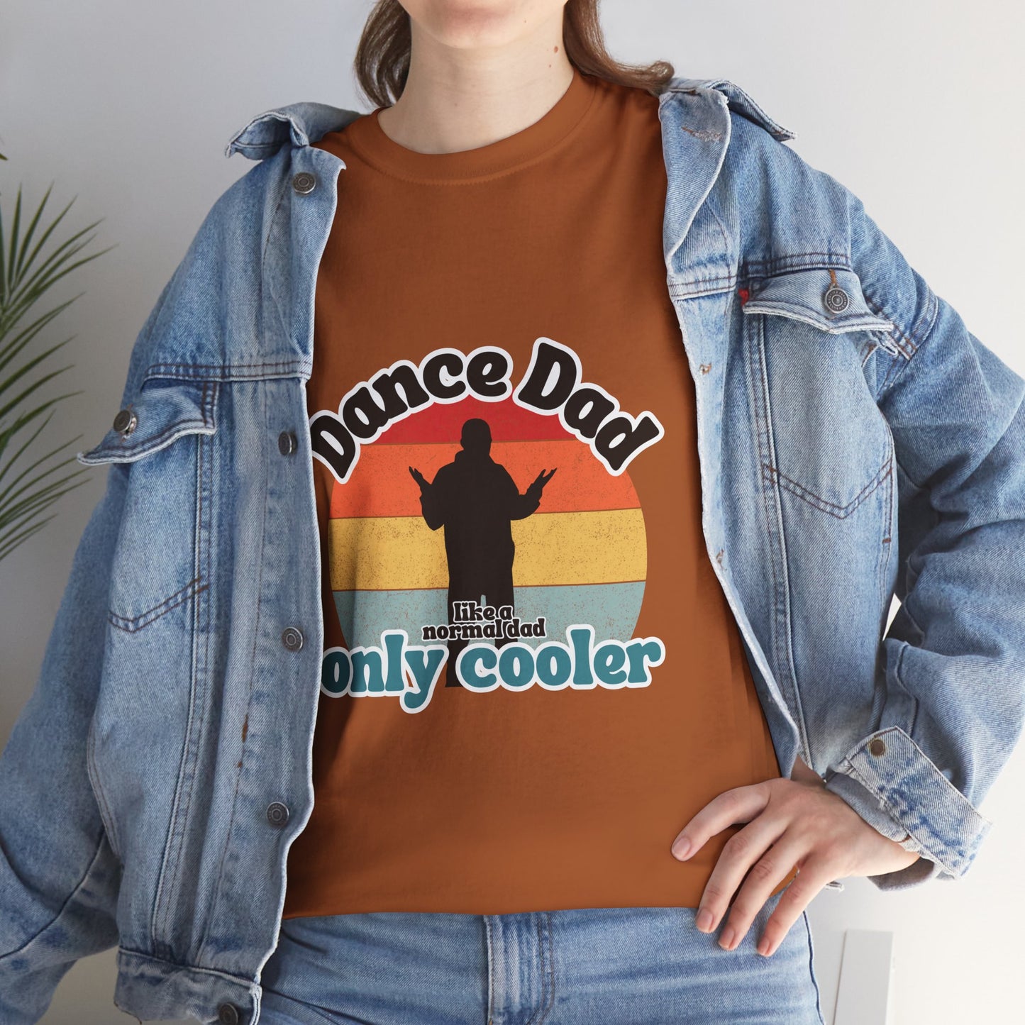 "Dance Dad" Unisex Heavy Cotton Tee – Funny Retro Dance Shirt for Cool Dads