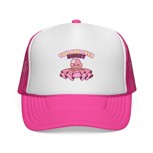 "You Are Tutu Sweet" Capybara Dance Hat – Cute Kawaii Unisex Trucker Hat for Dancers & Ballet Fans